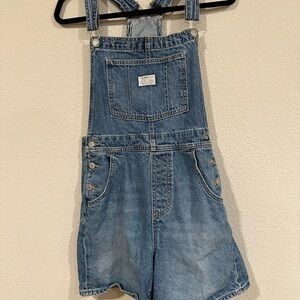 Levi's Blue Denim Overall shorts